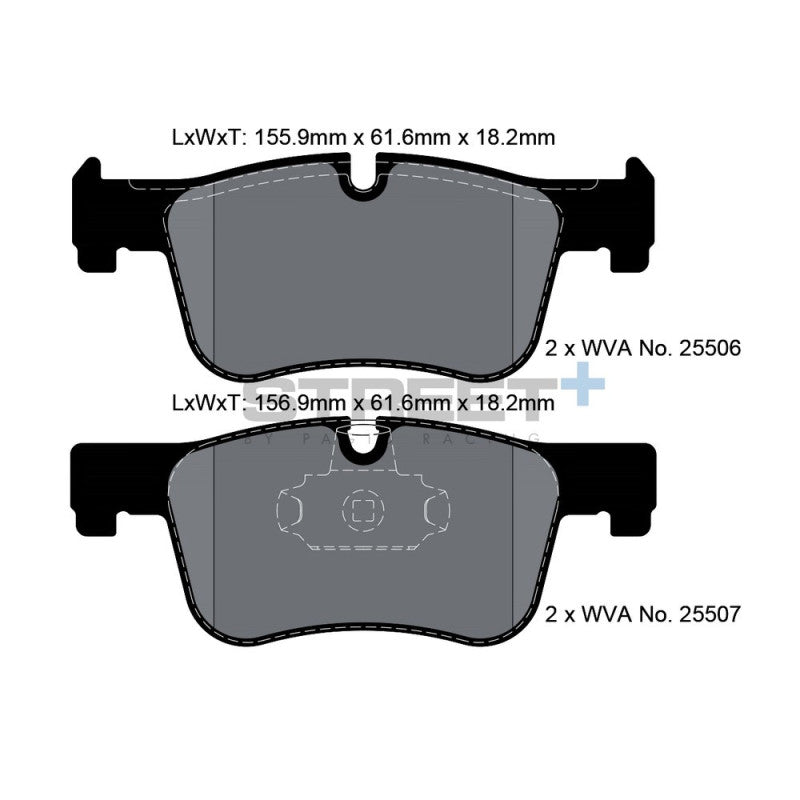 Placute Frana Fata Pagid Street+ T8119 - BMW M140i F20