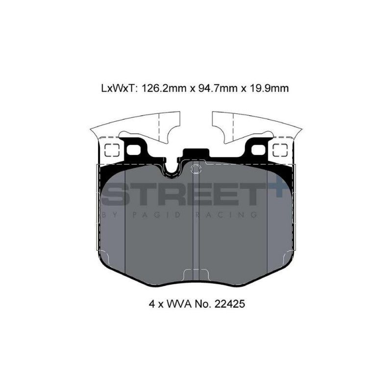 Placute Frana Fata Pagid Street+ T8209 - BMW Seria 2 G42