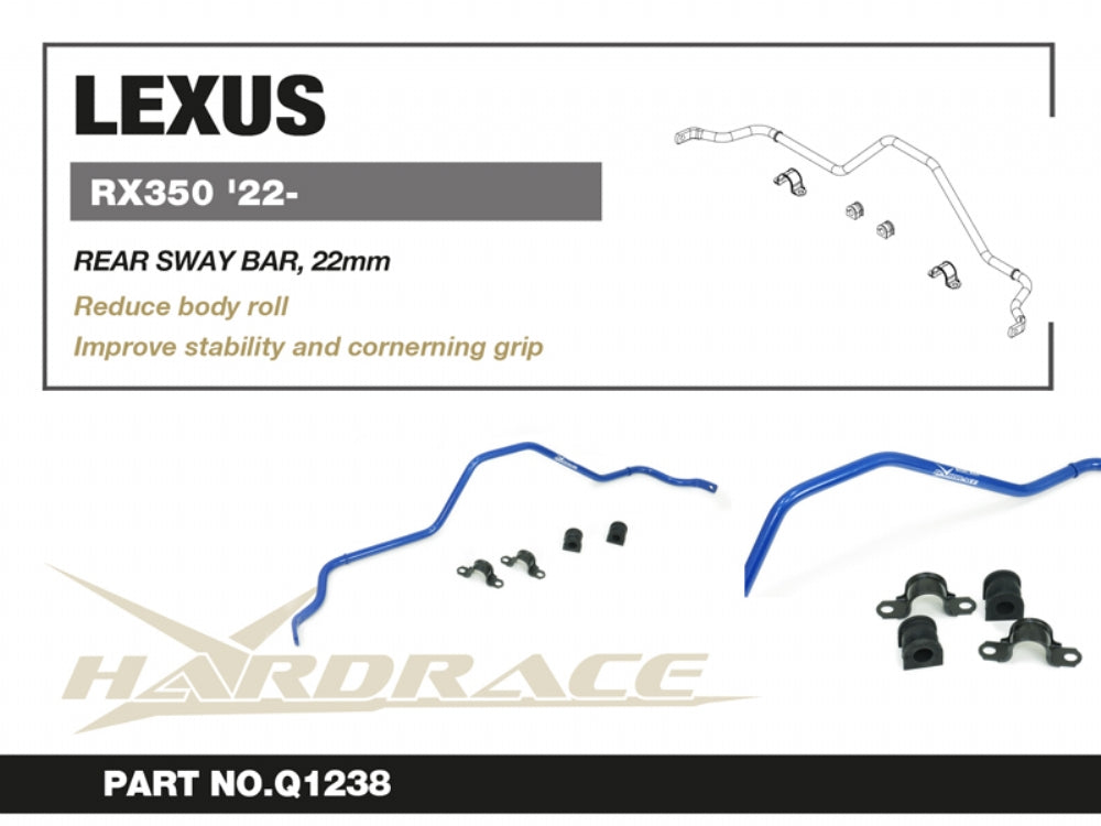 Bara stabilizatoare spate Hardrace pentru Lexus RX - Q1238