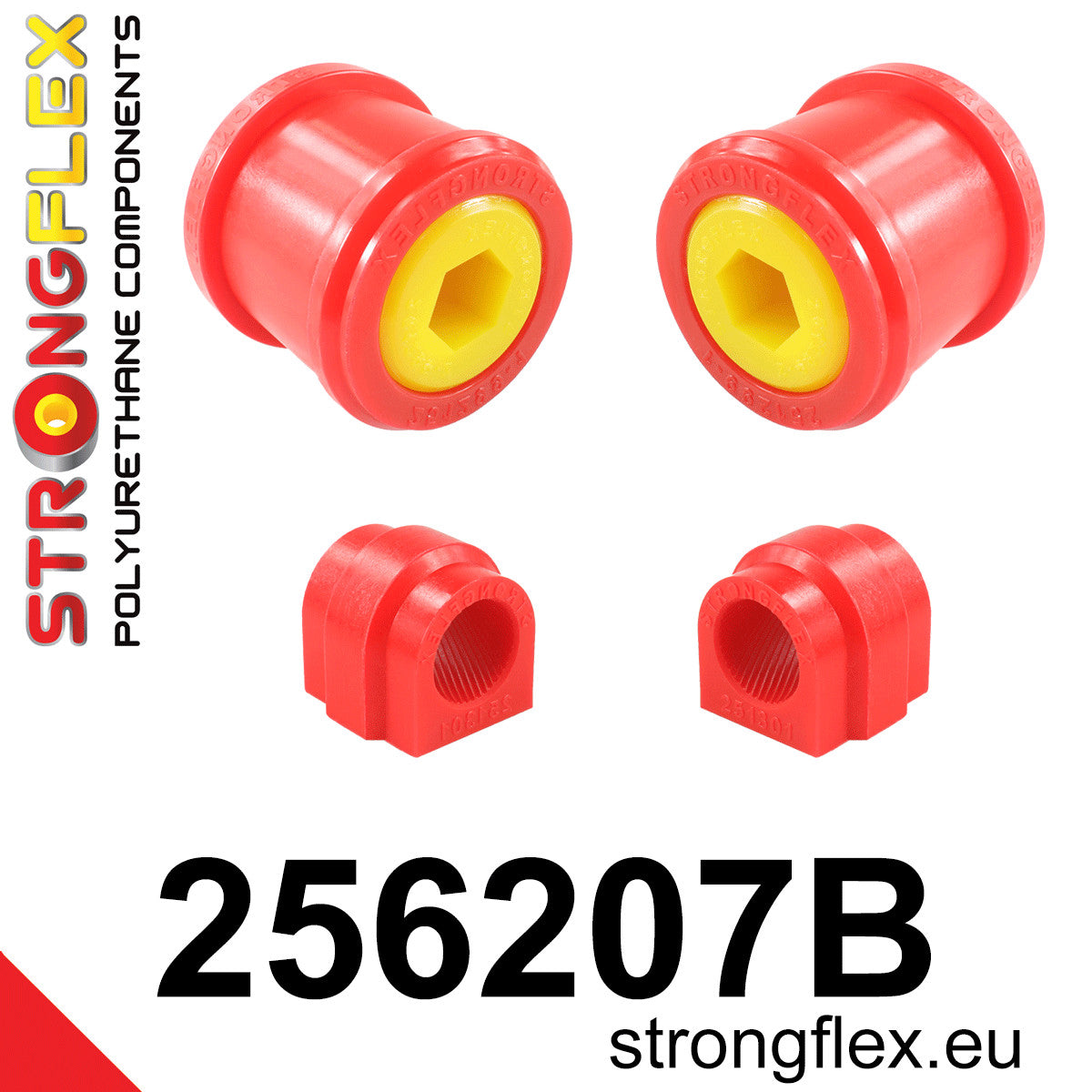 Kit bucse poliuretan Strongflex suspensie fata - Mini R55 - 256207B