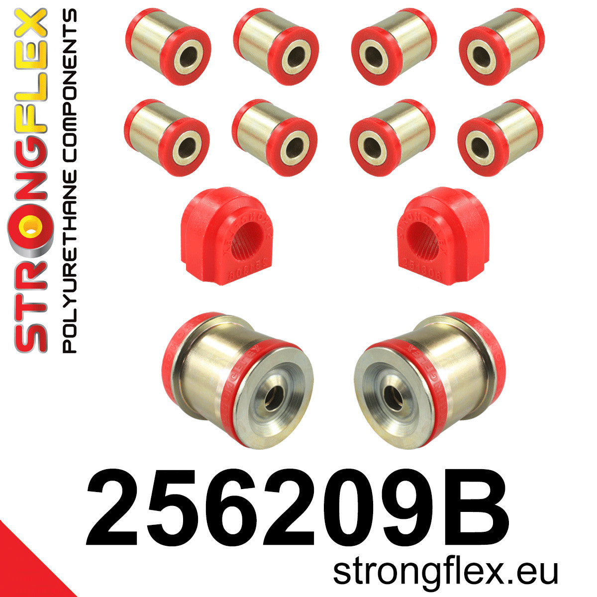 Kit bucse poliuretan Strongflex suspensie spate R53 JCW - Mini R50, Mini R55 ... - 256209B