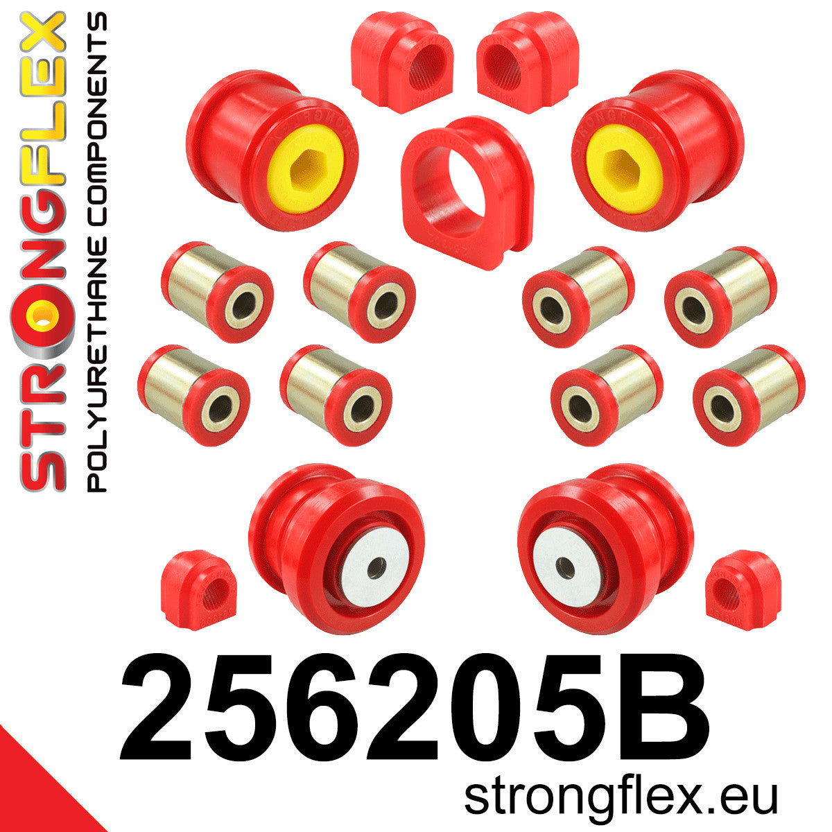 Kit complet bucse poliuretan Strongflex pentru suspensie pana in 05/2003 - Mini R50 - 256205B
