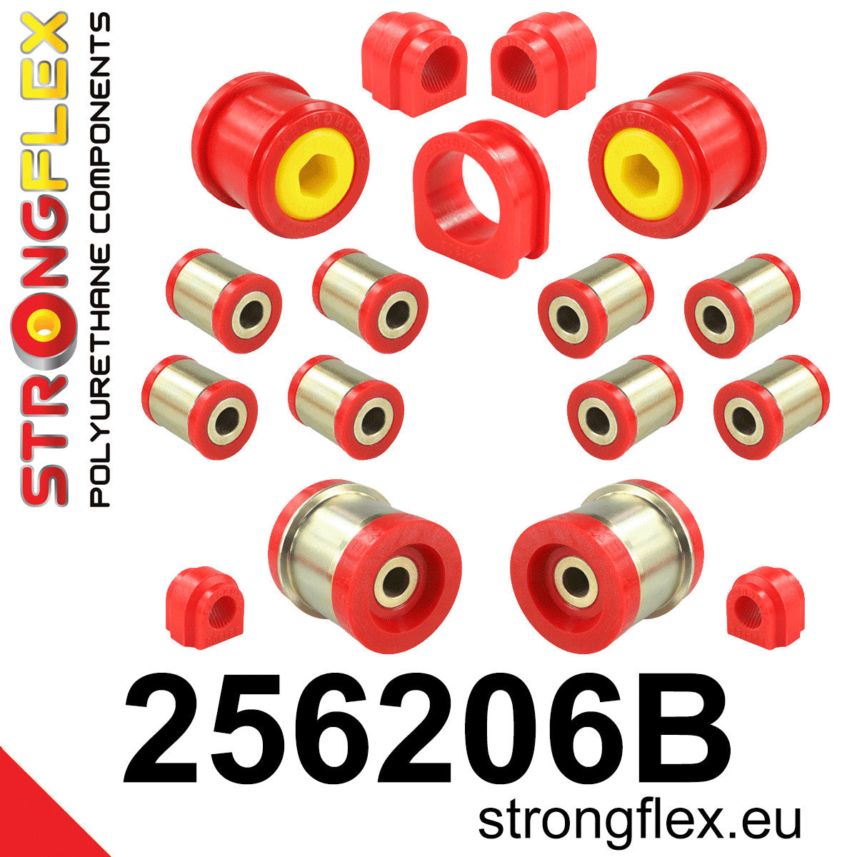 Kit complet bucse poliuretan Strongflex pentru suspensie dupa 05/2003 - Mini R50 - 256206B