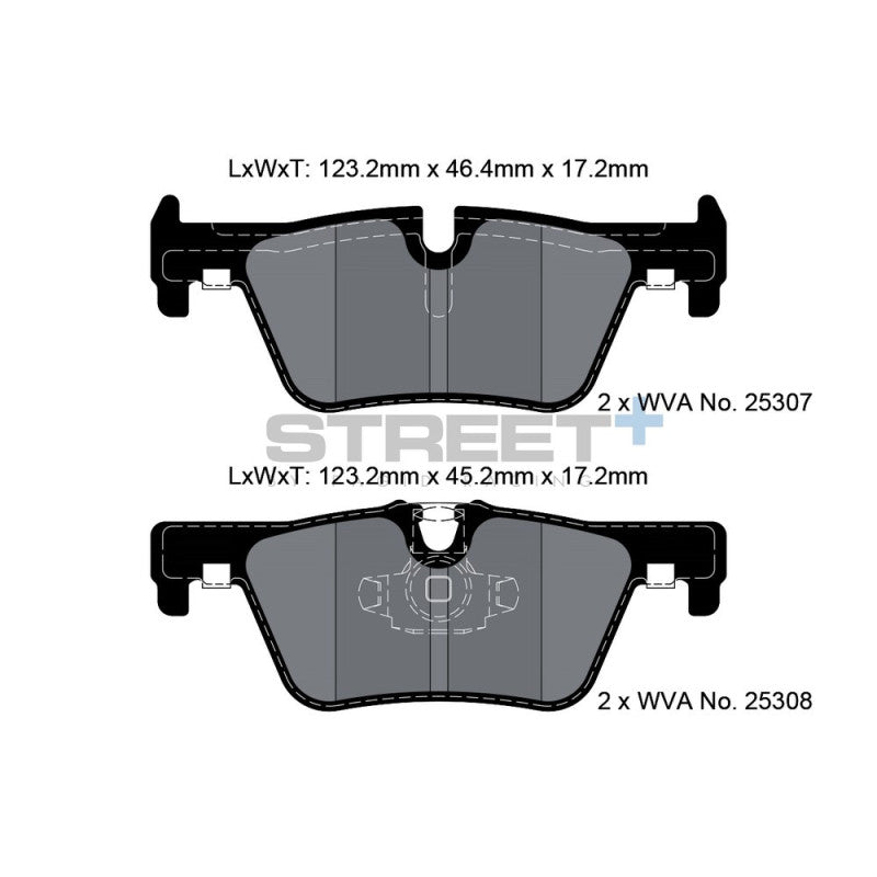 Placute Frana Spate Pagid Street+ T8117 - BMW M140i F20