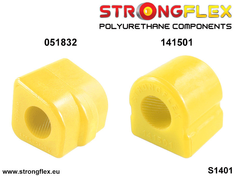 Schema montaj - Kit bucse poliuretan Strongflex suspensie fata SPORT - Peugeot 207, 208 - 146101A