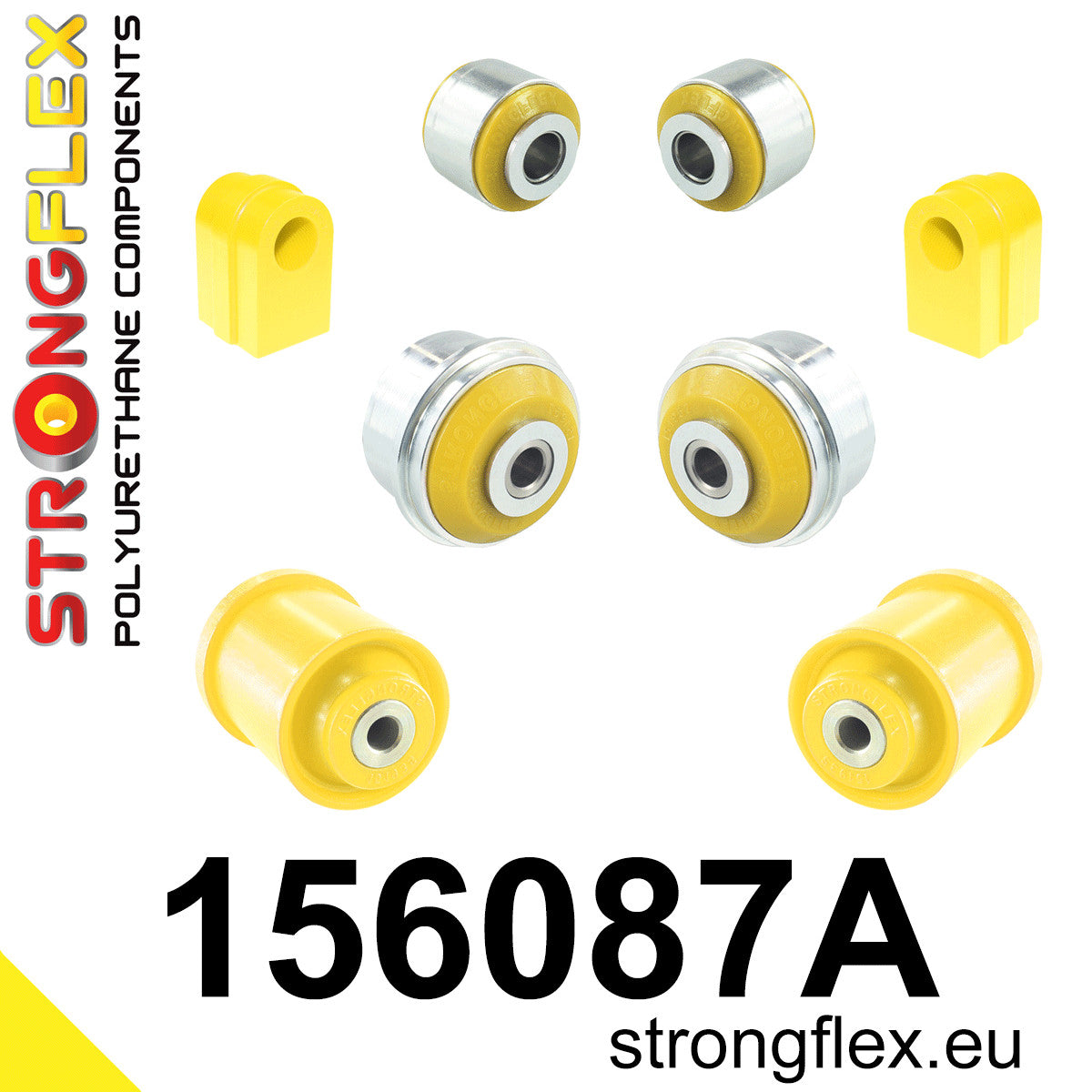 Kit bucse poliuretan Strongflex suspensie fata si punte spate SPORT - Renault Megane - 156087A
