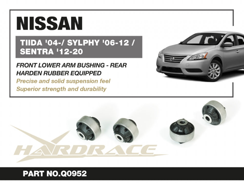 Set bucse brat suspensie inferior fata, capat spate Hardrace pentru Nissan Cube / Micra - Q0952