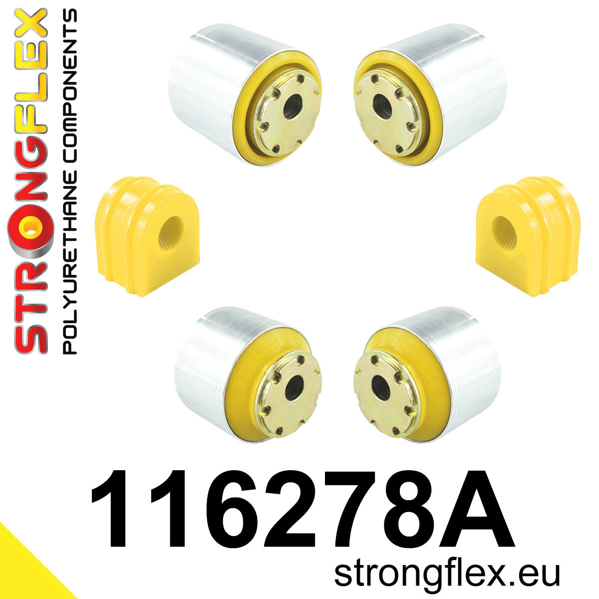 Kit bucse poliuretan Strongflex suspensie fata SPORT - Mercedes-Benz SLK - 116278A