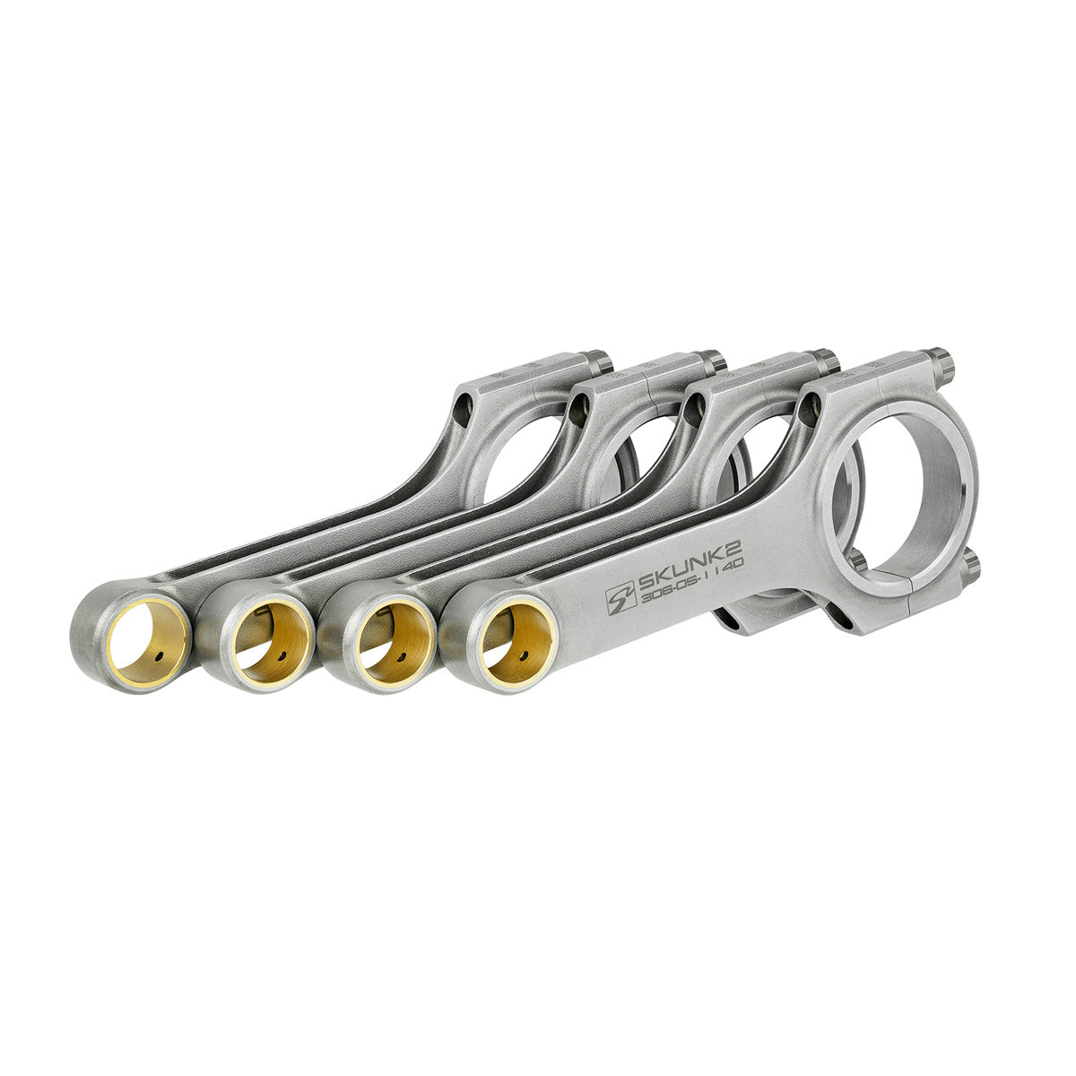 Set 4 biele forjate Skunk2 Alpha pentru motoare Honda K20A, K20A2, K20Z1 si K20Z3