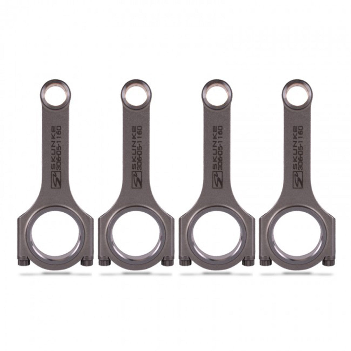Set 4 biele forjate Skunk2 Alpha pentru motoare Honda B16A