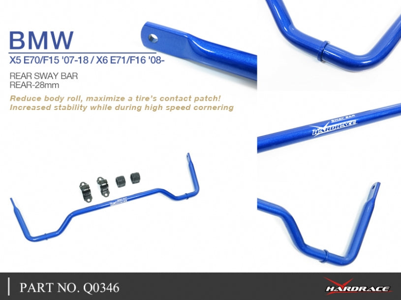 Bara stabilizatoare spate Hardrace pentru BMW X5 / X6 - Q0346