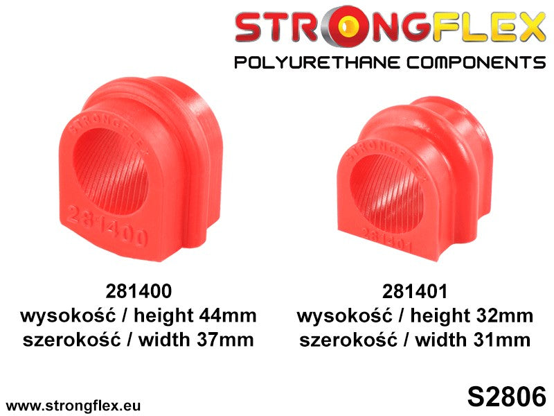 Schema montaj - Kit complet bucse poliuretan Strongflex pentru suspensie R33 R34 AWD SPORT - Nissan Skyline - 286204A