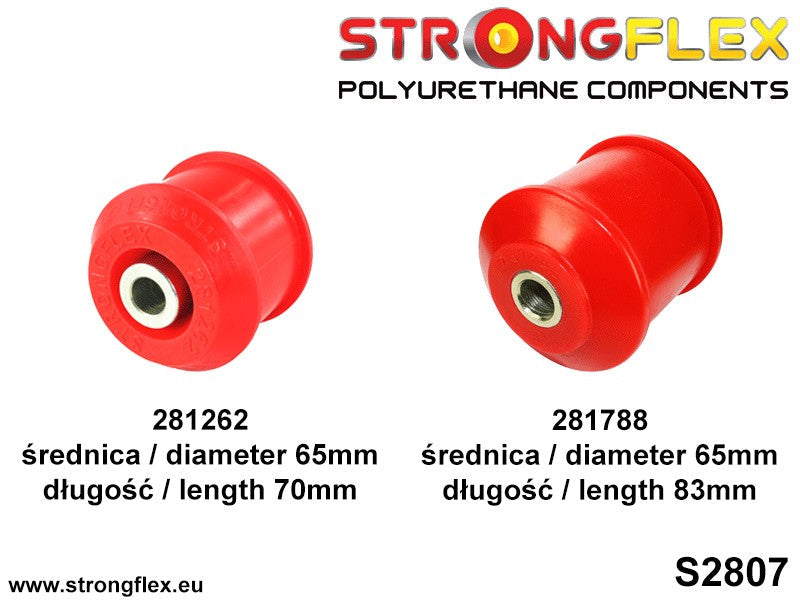 Schema montaj - Kit bucse poliuretan Strongflex suspensie fata SPORT - Nissan Skyline - 286212A