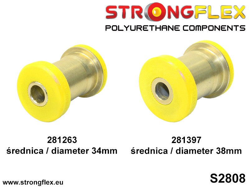 Schema montaj - Kit bucse poliuretan Strongflex suspensie fata - Nissan Skyline - 286211B