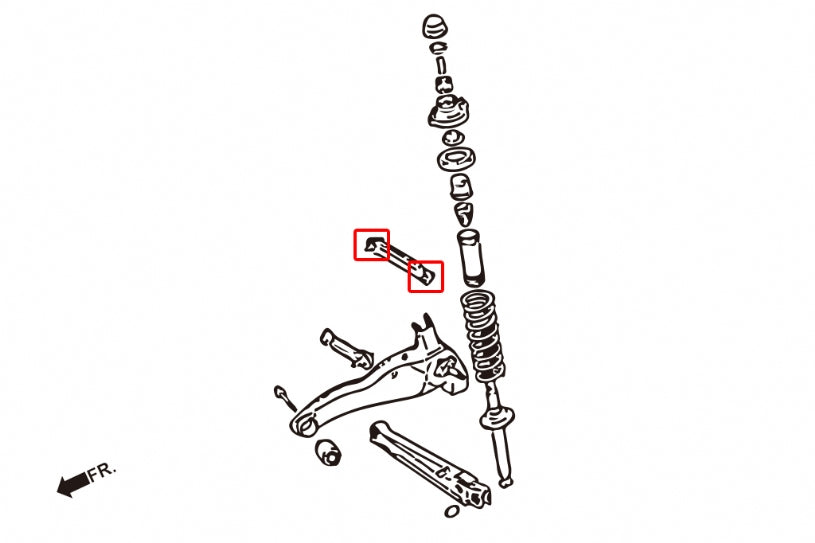 Set bucse brat suspensie superior spate Hardrace pentru Mitsubishi Colt / Lancer Evo - 7122