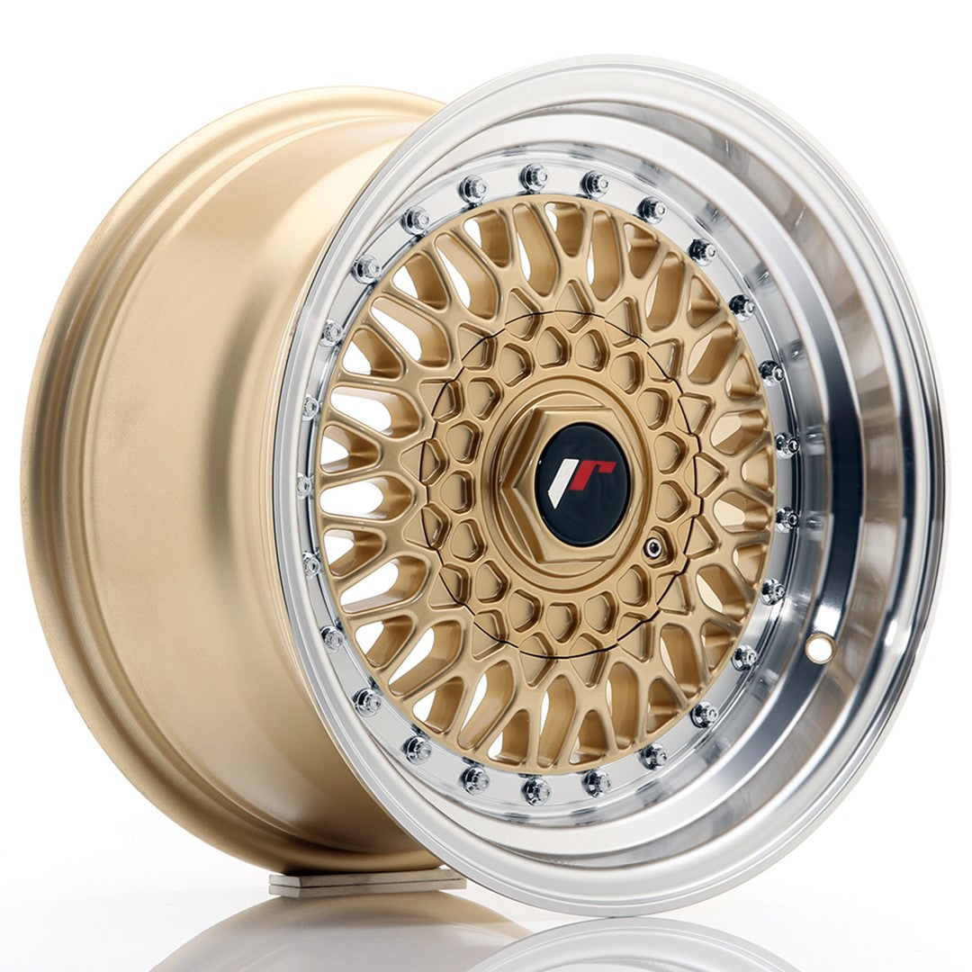 Jante Japan Racing JR9 R15 8J ET15 Auriu cu Buze CNC - PCD Configurabil