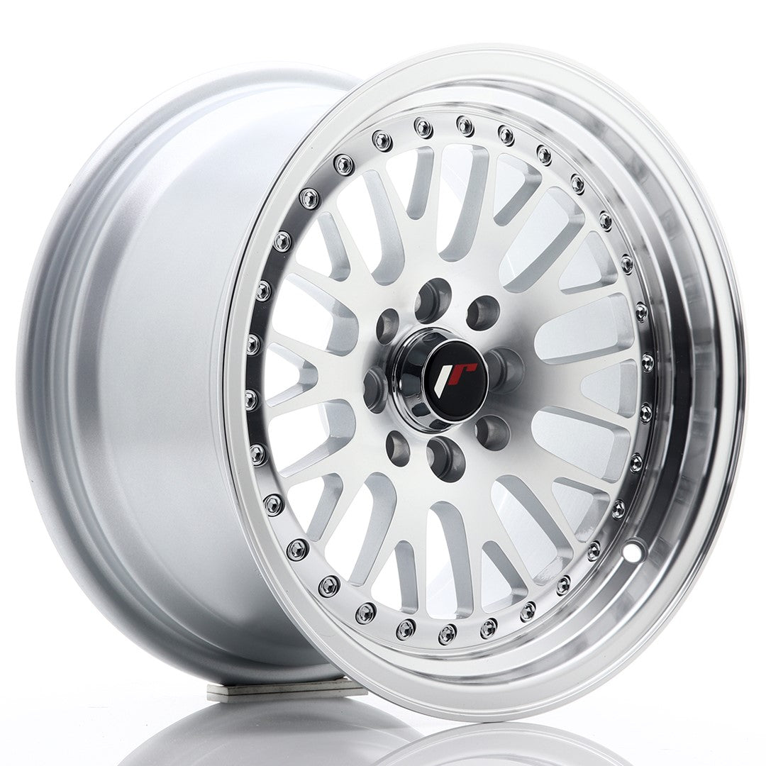 Jante Japan Racing JR10 R15 8J ET20 Argintiu cu Fata CNC - PCD Configurabil