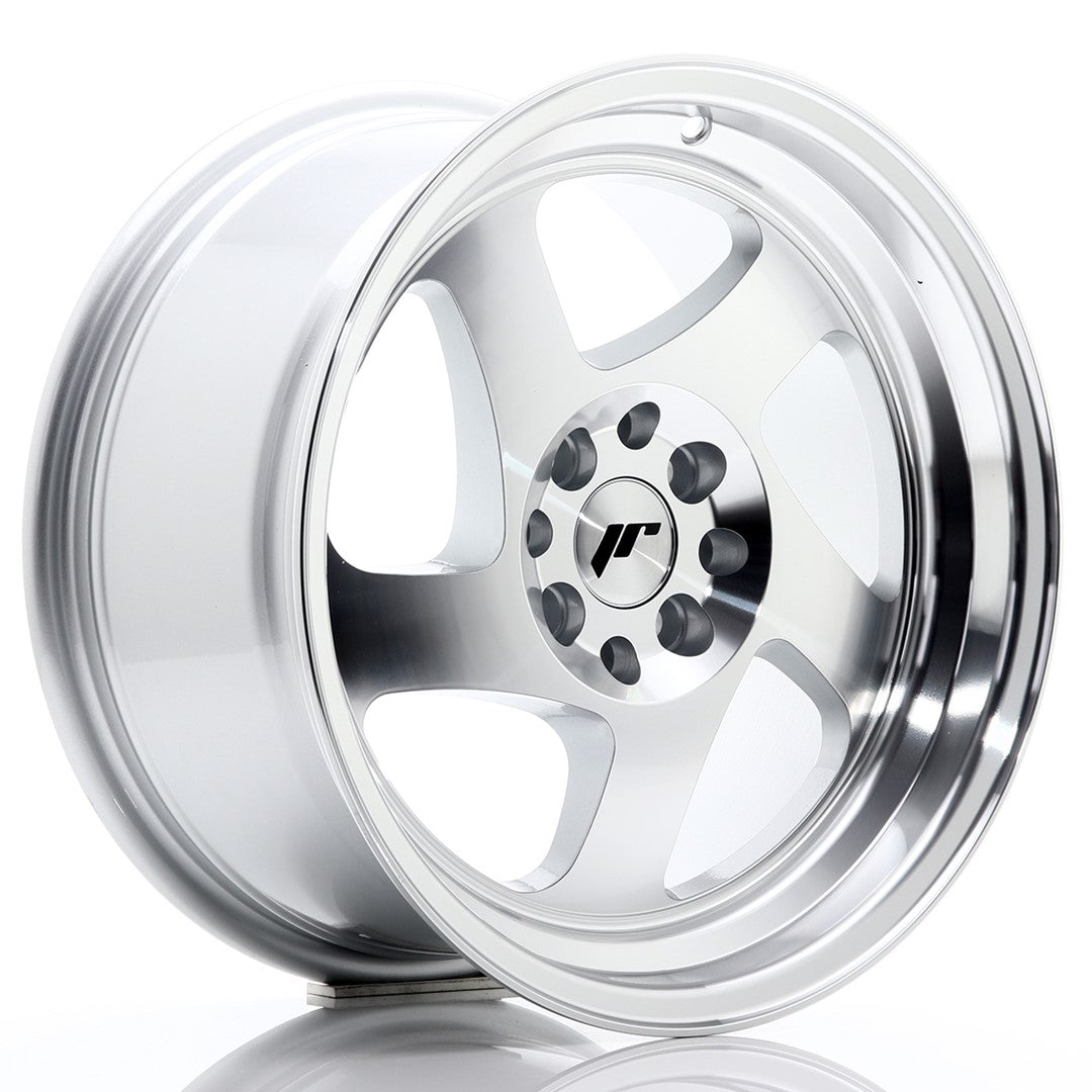 Jante Japan Racing JR15 R16 8J ET25 Argintiu cu Fata CNC - PCD Configurabil
