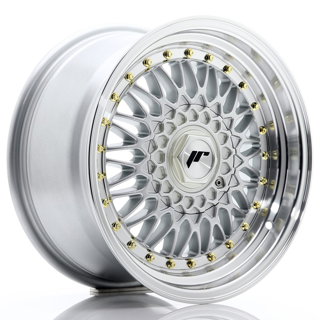 Jante Japan Racing JR9 R16 8J ET25 Argintiu cu Buze CNC - PCD Configurabil