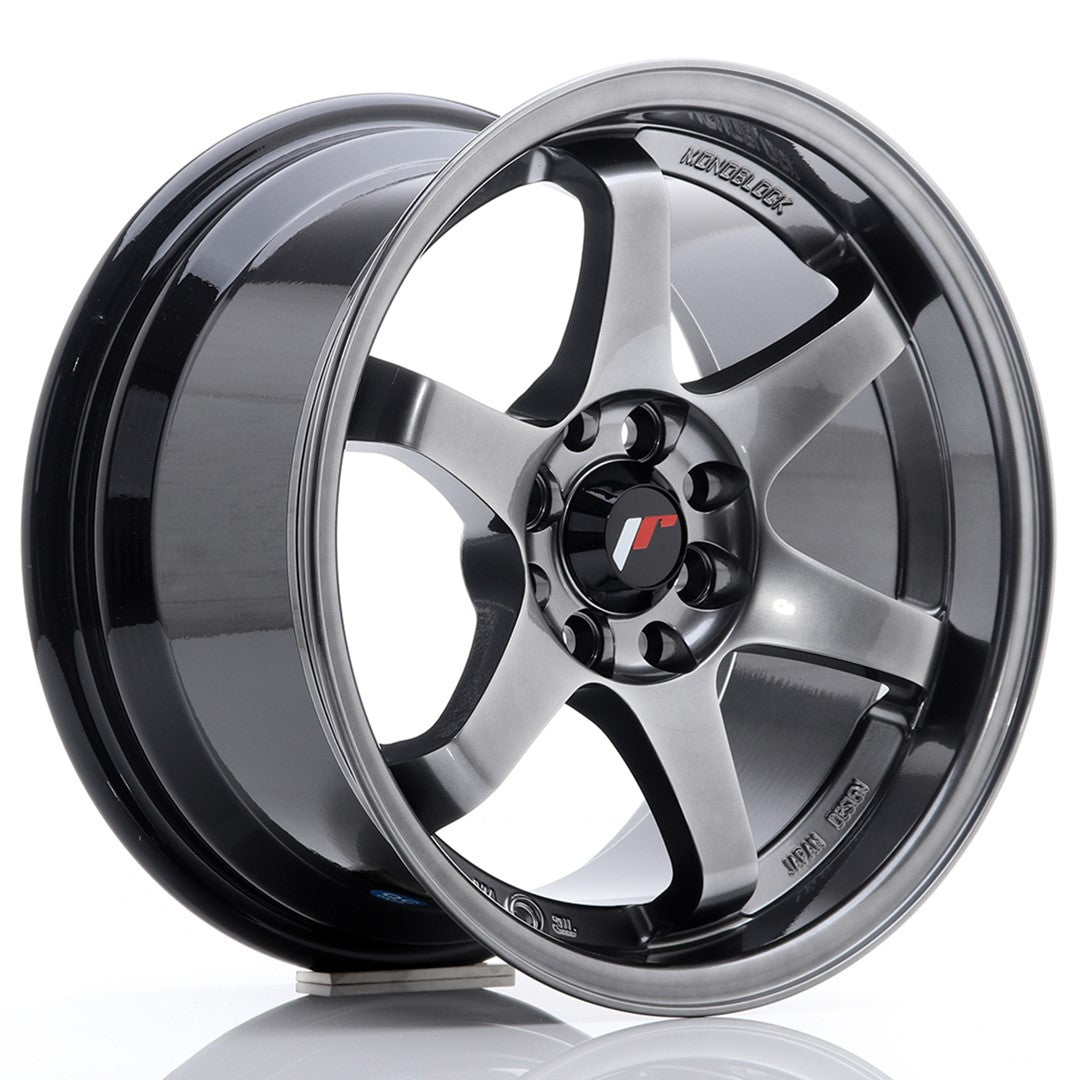 Jante Japan Racing JR3 R15 8J ET25 Negru Intens - PCD Configurabil