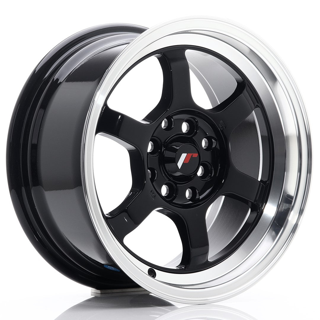 Jante Japan Racing JR12 R15 7.5J ET26 Negru Lucios - PCD Configurabil