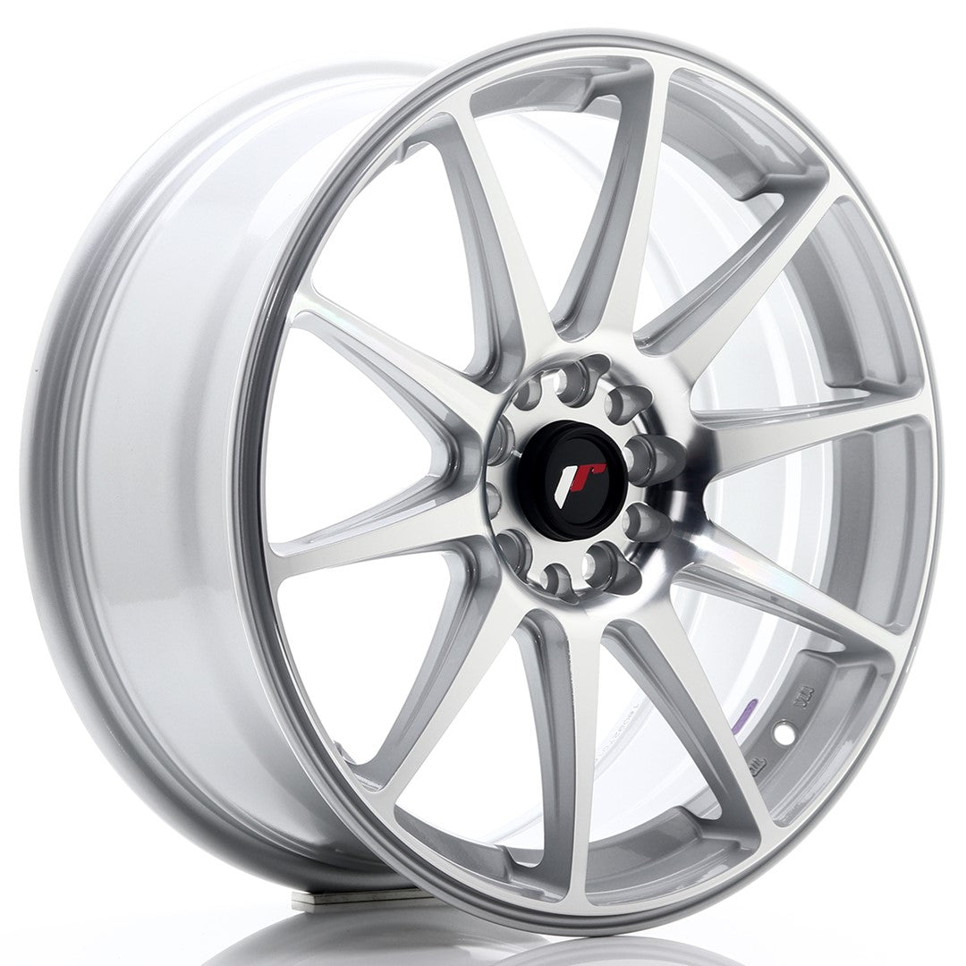 Jante Japan Racing JR11 R18 7.5J ET40 Argintiu cu Fata CNC - PCD Configurabil