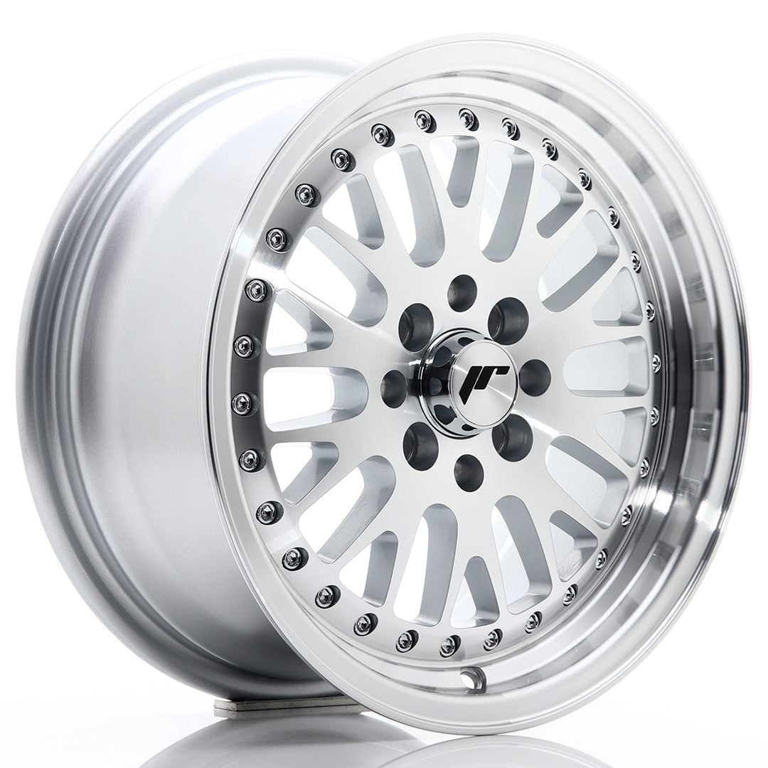 Jante Japan Racing JR10 R15 7J ET30 Argintiu cu Fata CNC - PCD Configurabil