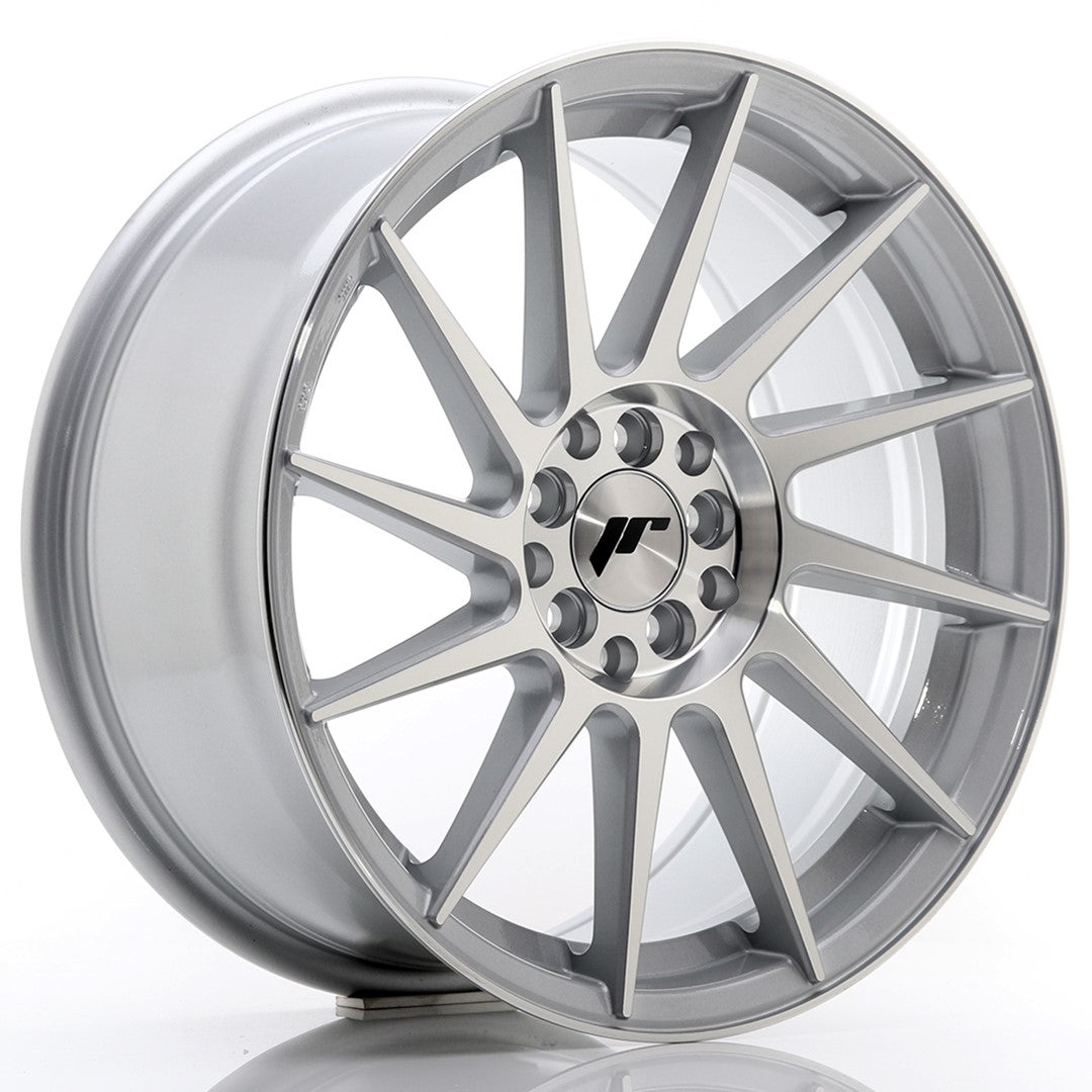 Jante Japan Racing JR22 R17 8J ET35 Argintiu cu Fata CNC - PCD Configurabil