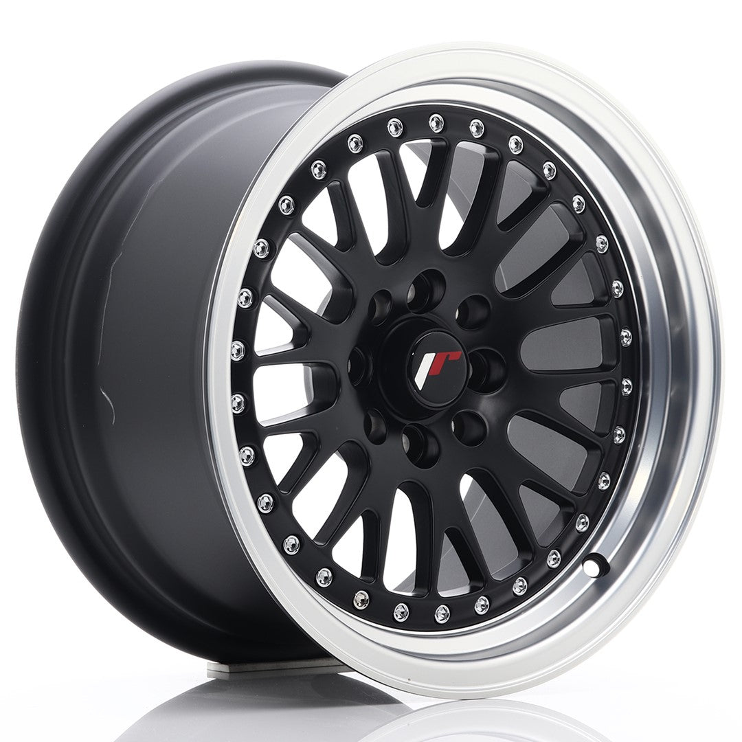 Jante Japan Racing JR10 R15 8J ET20 Negru Mat cu Buze CNC - PCD Configurabil