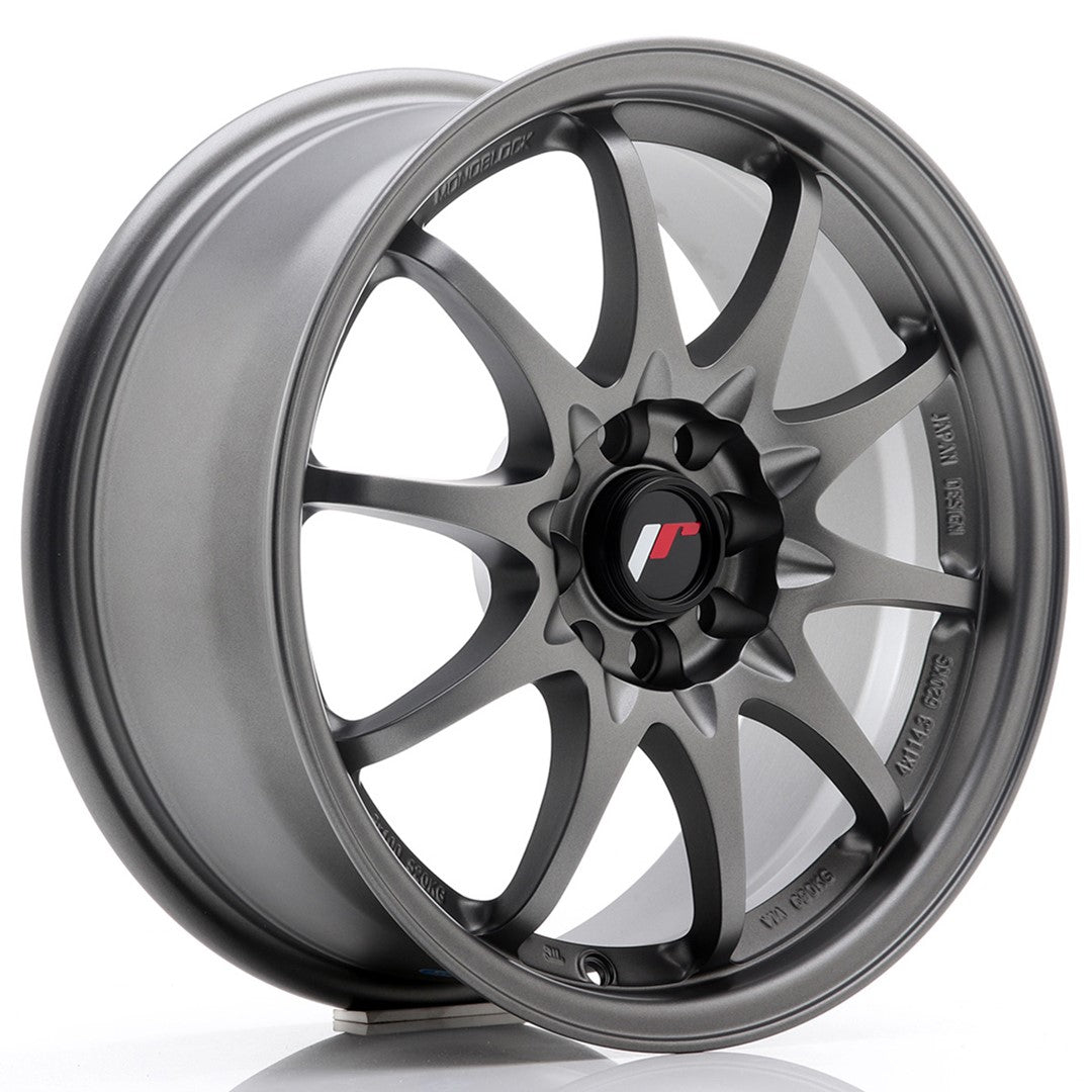Jante Japan Racing JR5 R16 7J ET30 Gri Metalic Mat - PCD Configurabil