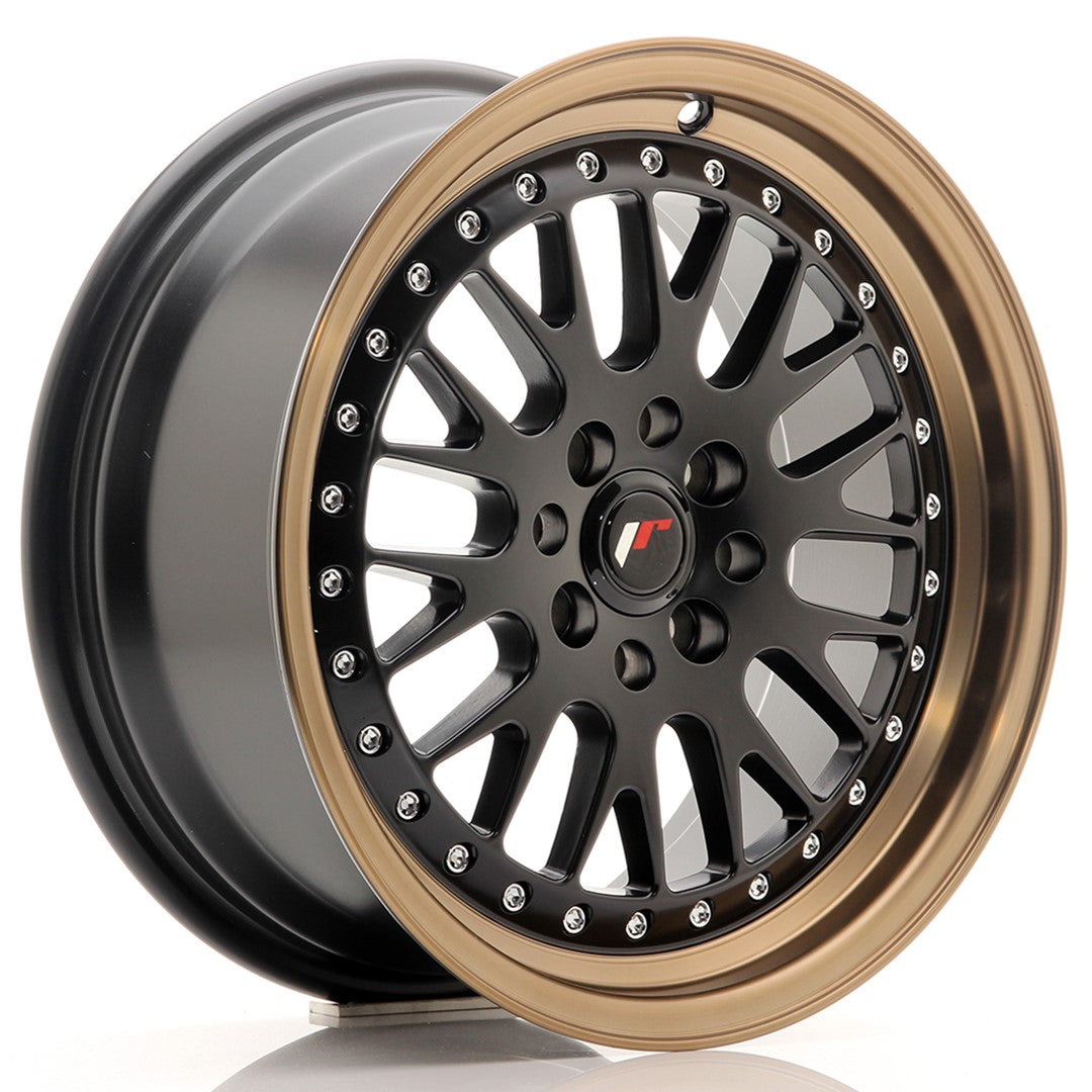 Jante Japan Racing JR10 R16 7J ET30 Negru Mat cu Buze Bronz - PCD Configurabil