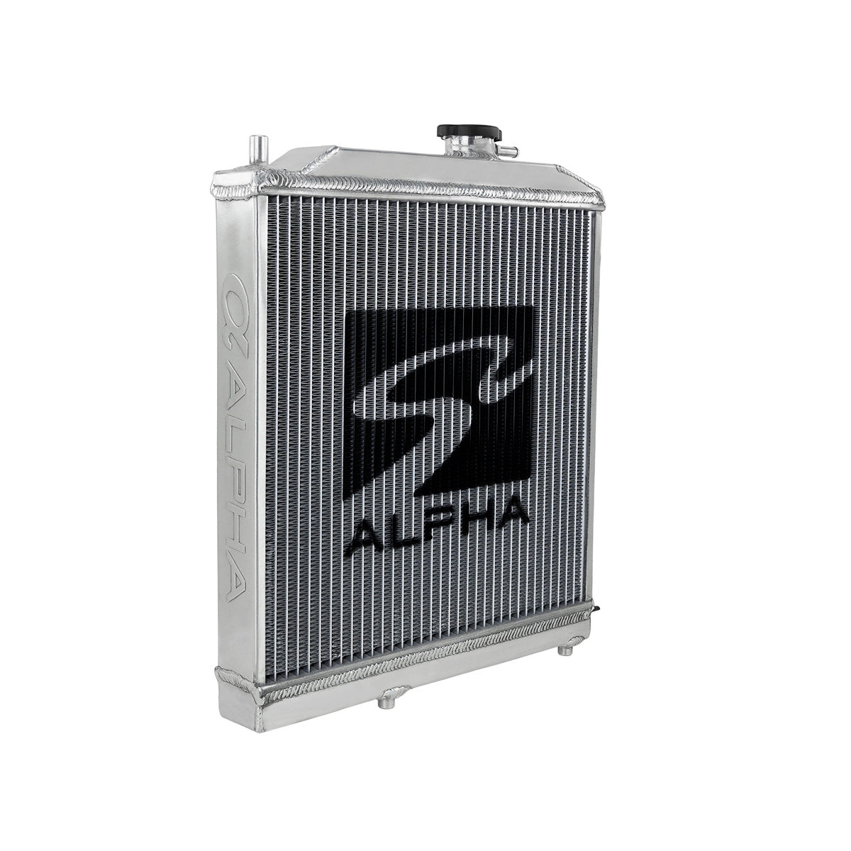 Radiator de apa Skunk2 Alpha de jumatate de inaltime din aluminiu pentru Honda Civic si CRX 1988-1991 (ED)