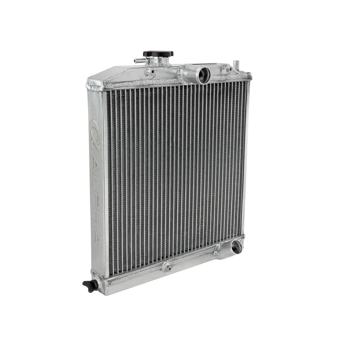 Radiator de apa Skunk2 Alpha de jumatate de inaltime din aluminiu pentru Honda Civic si CRX 1988-1991 (ED)