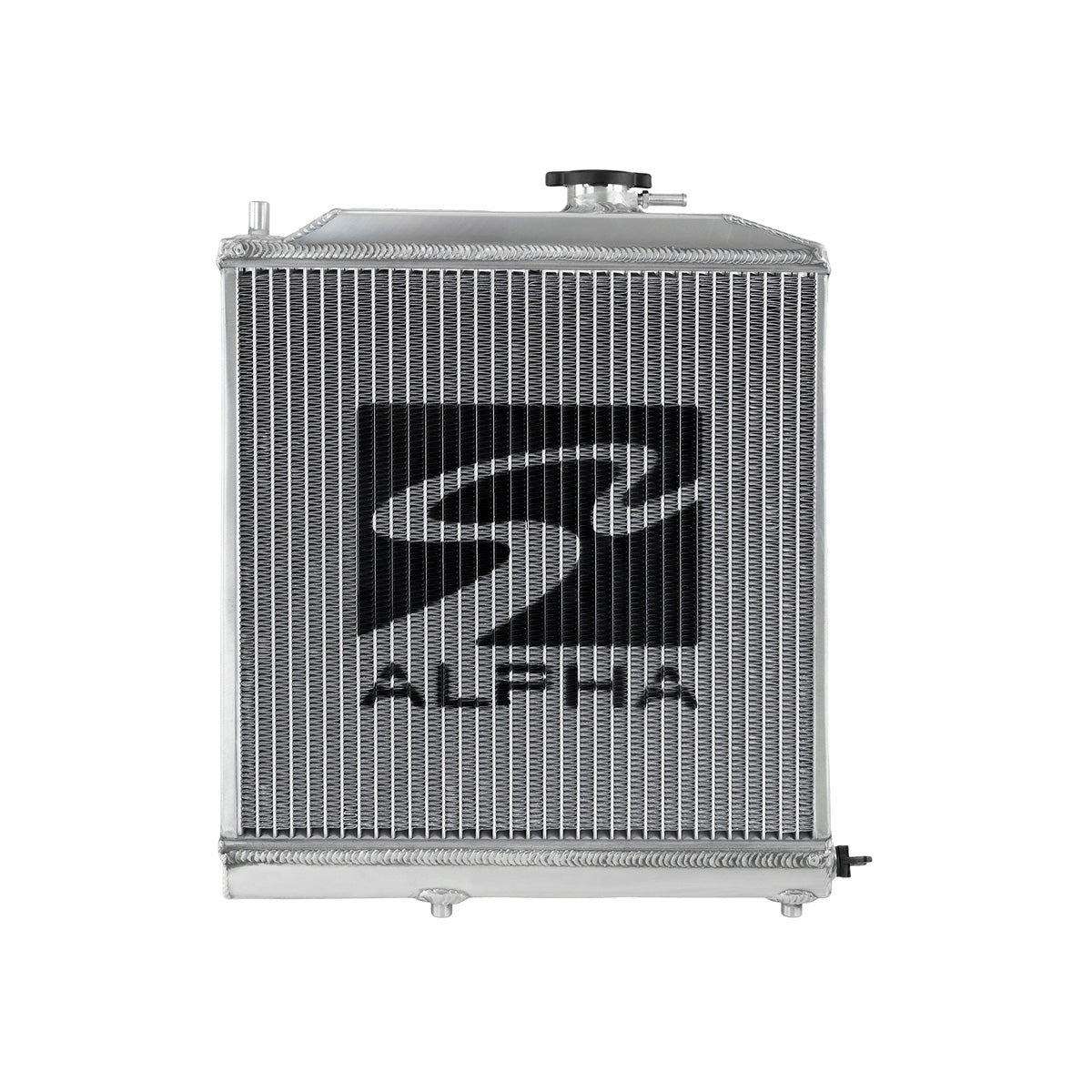 Radiator de apa Skunk2 Alpha de jumatate de inaltime din aluminiu pentru Honda Civic si CRX 1988-1991 (ED)