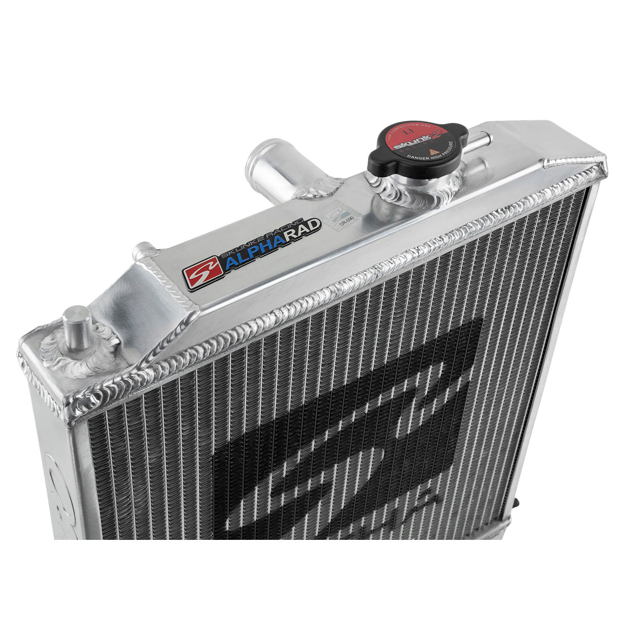 Radiator de apa Skunk2 Alpha de jumatate de inaltime din aluminiu pentru Honda Civic si CRX 1988-1991 (ED)