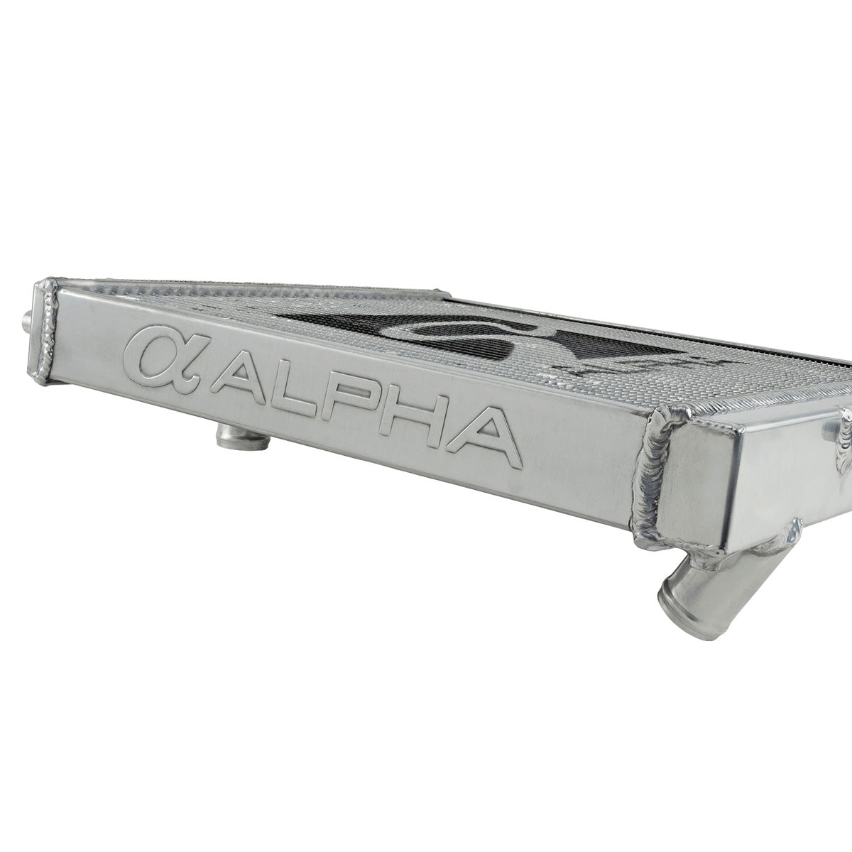 Radiator de apa Skunk2 Alpha de jumatate de inaltime din aluminiu pentru Honda Civic si CRX 1988-1991 (ED)