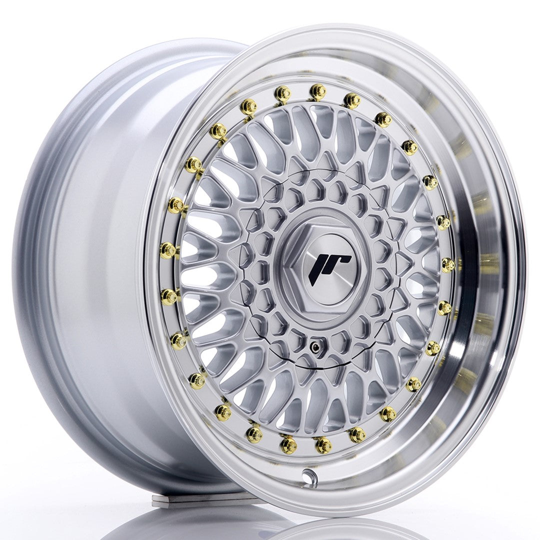 Jante Japan Racing JR9 R15 7J ET20 Argintiu cu Buze CNC - PCD Configurabil