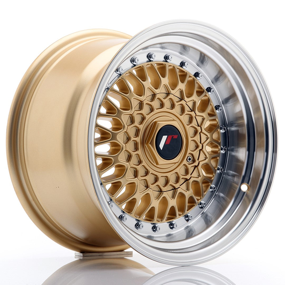 Jante Japan Racing JR9 R15 9J ET10 Auriu cu Buze CNC - PCD Configurabil