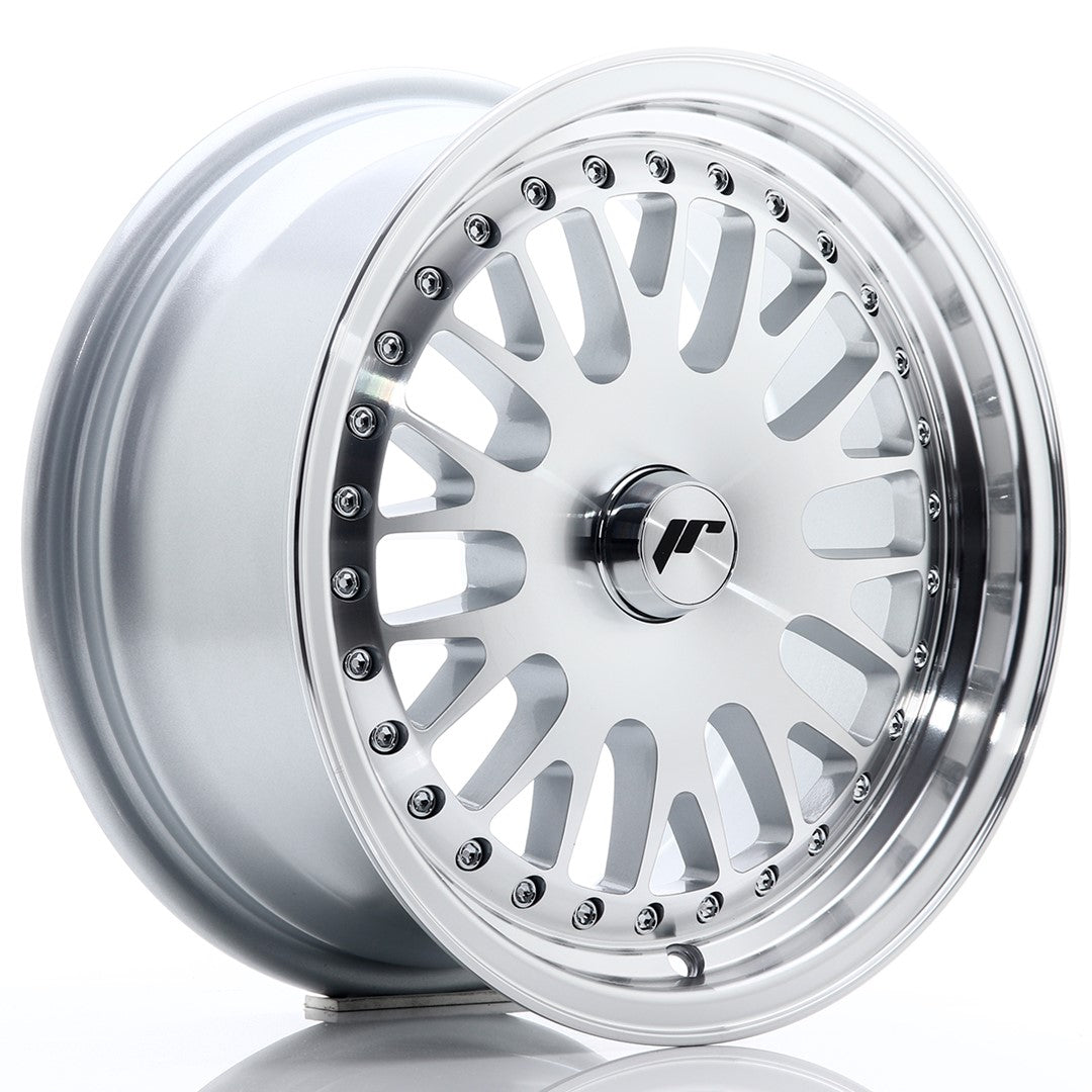 Jante Japan Racing JR10 R15 7J ET30 Argintiu cu Fata CNC - PCD Configurabil