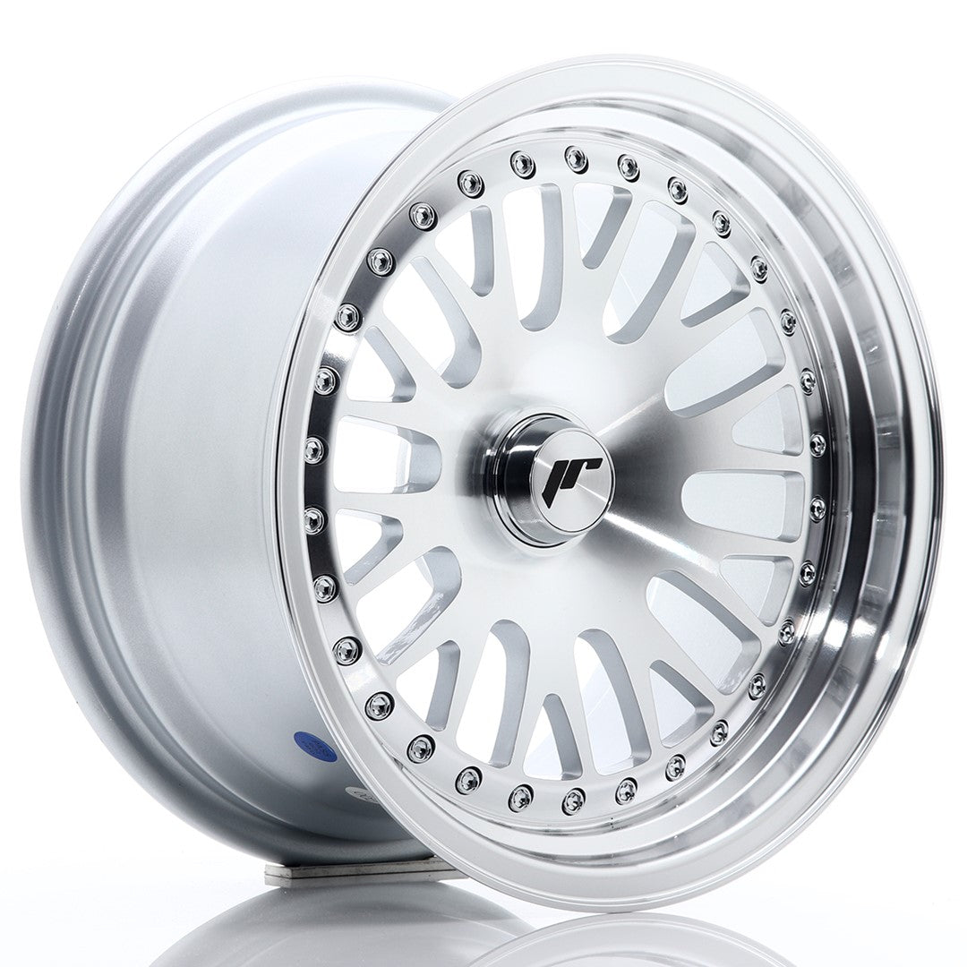 Jante Japan Racing JR10 R15 8J ET20 Argintiu cu Fata CNC - PCD Configurabil