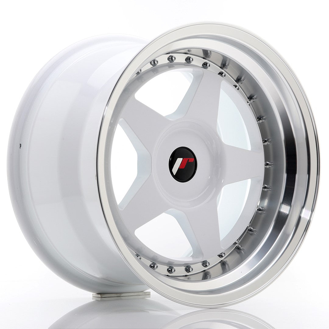 Jante Japan Racing JR6 R17 10J ET20 Alb cu Buze CNC - PCD Configurabil