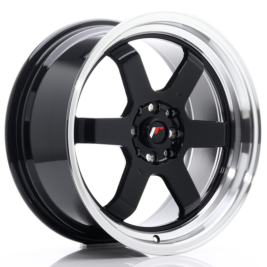 Jante Japan Racing JR12 R17 8J ET35 Negru Lucios - PCD Configurabil