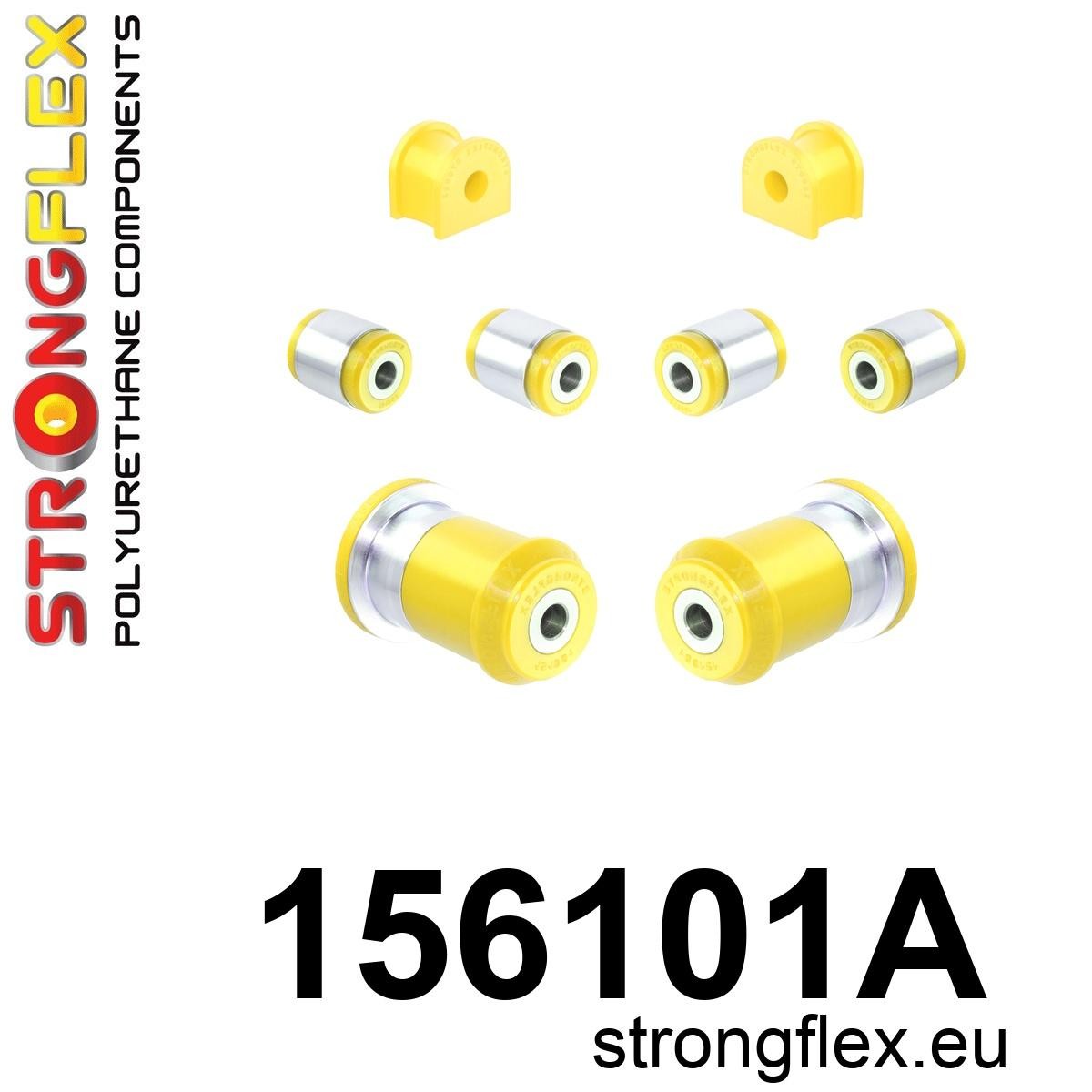 Kit complet bucse poliuretan Strongflex pentru suspensie SPORT - Renault Twingo - 156101A
