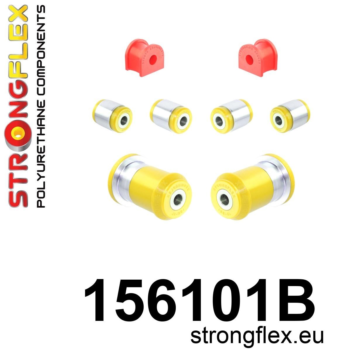 Kit complet bucse poliuretan Strongflex pentru suspensie - Renault Twingo - 156101B