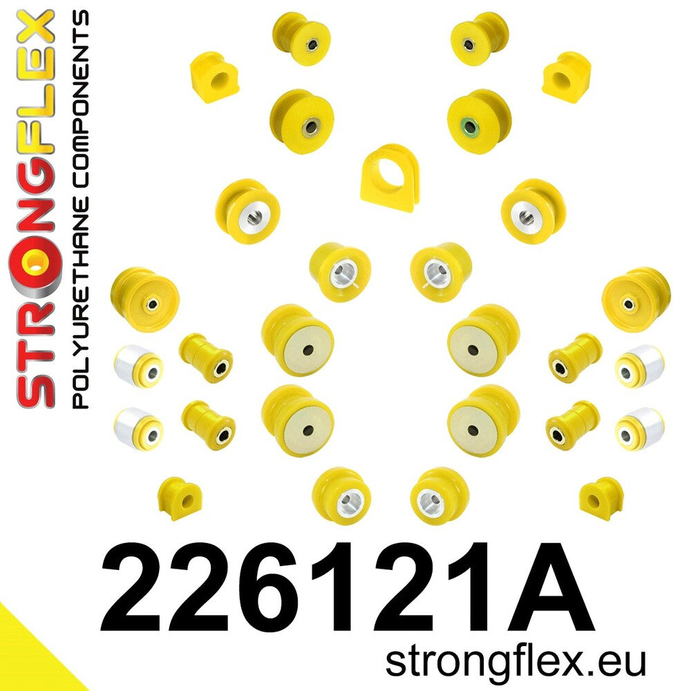 Kit complet bucse poliuretan Strongflex pentru suspensie SPORT - Audi A3 / S3 / RS3, TT / TTS / TTRS / Seat Leon - 226121A