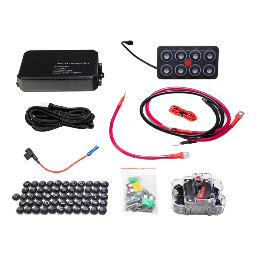 Panou de butoane Tegiwa cu iluminare RGB, 5, 6 sau 8 butoane, 12 si 24 V, IP68