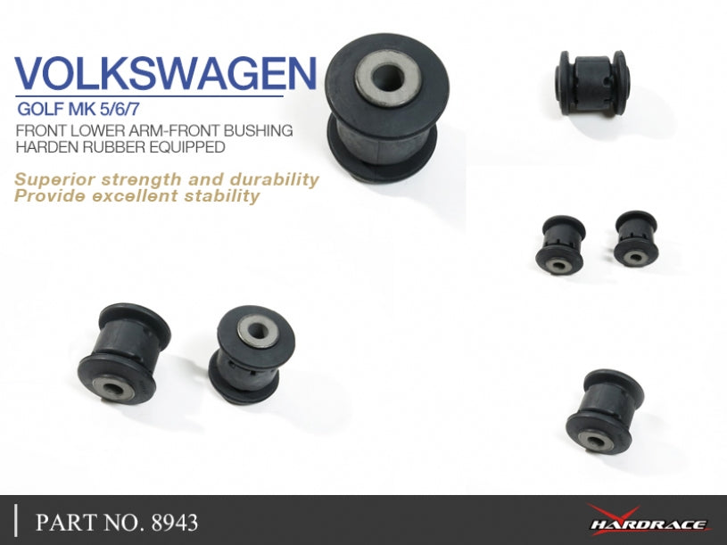 Set bucse brat suspensie inferior fata, capat fata Hardrace pentru Audi A3 / RS3 / Skoda Karoq / Kodiaq / Volkswagen Bee