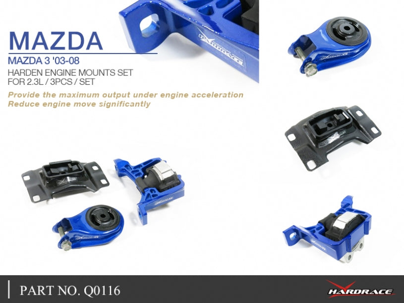 Tampon motor durificat Hardrace pentru Mazda Mazda 3 - Q0116