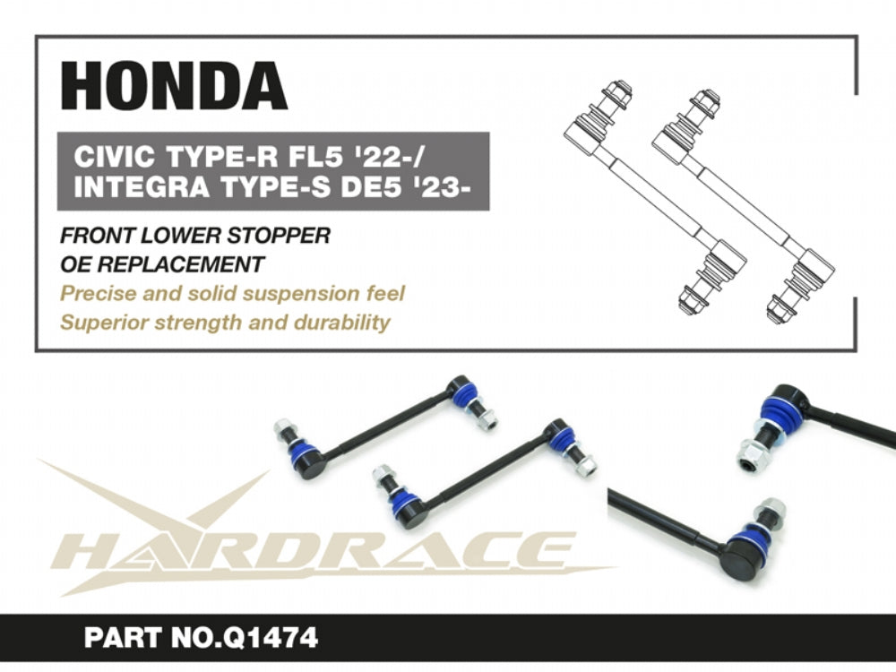 Brat distantier limitator inferior fata Hardrace pentru Honda Civic - Q1474