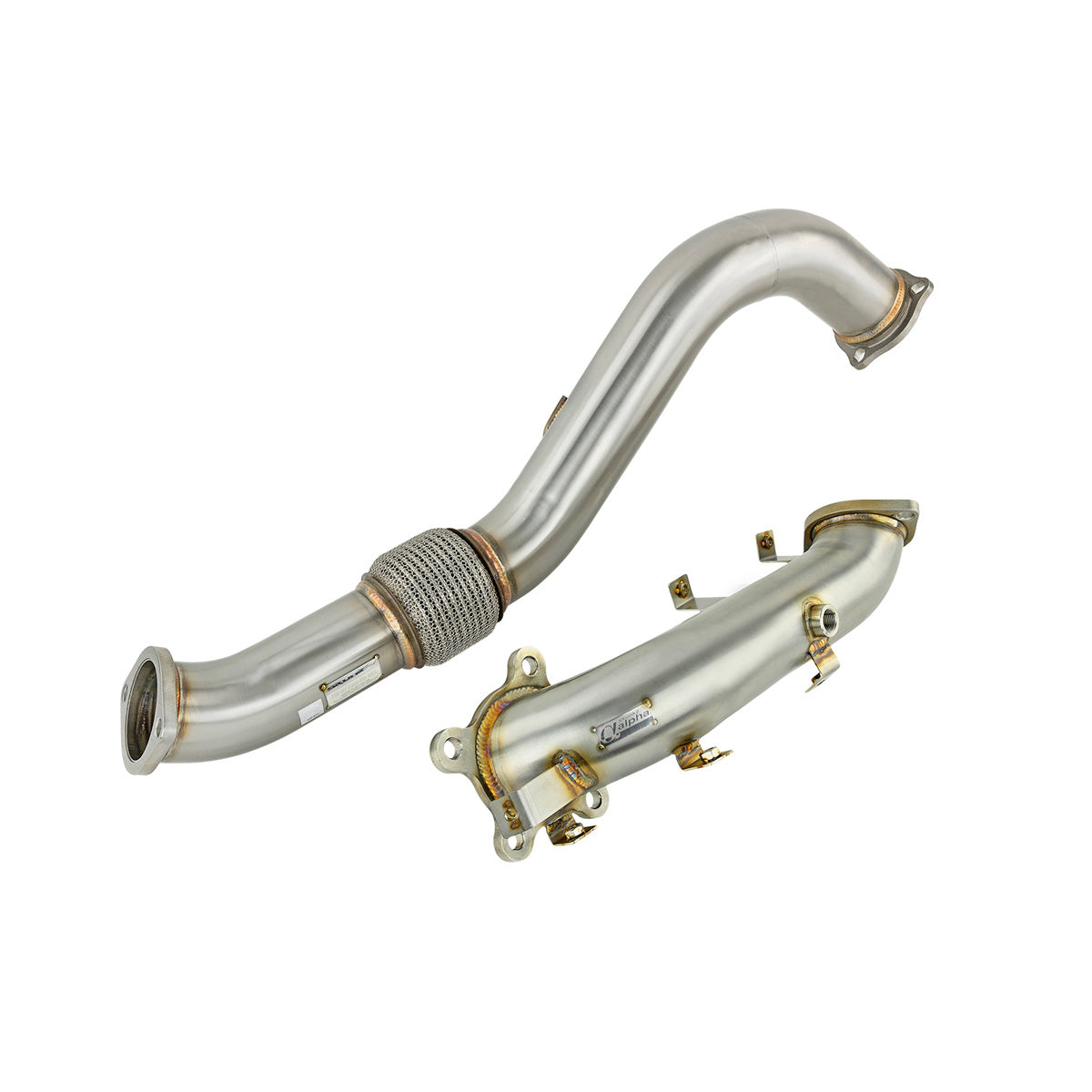 Downpipe Skunk2 Alpha de 76 mm fara catalizator pentru Honda Civic 10 1.5 Turbo 2016-2021